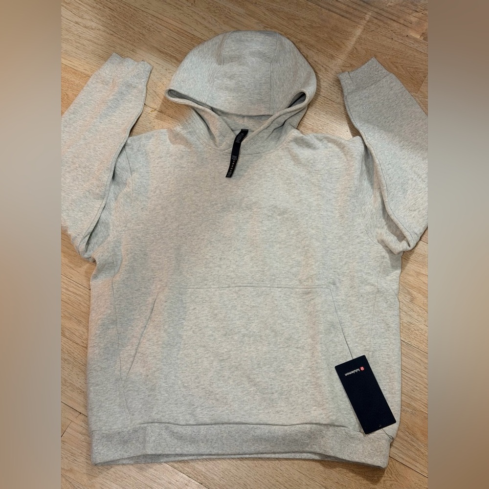 lululemon athletica Men's Light Gray Crewneck Hoodie